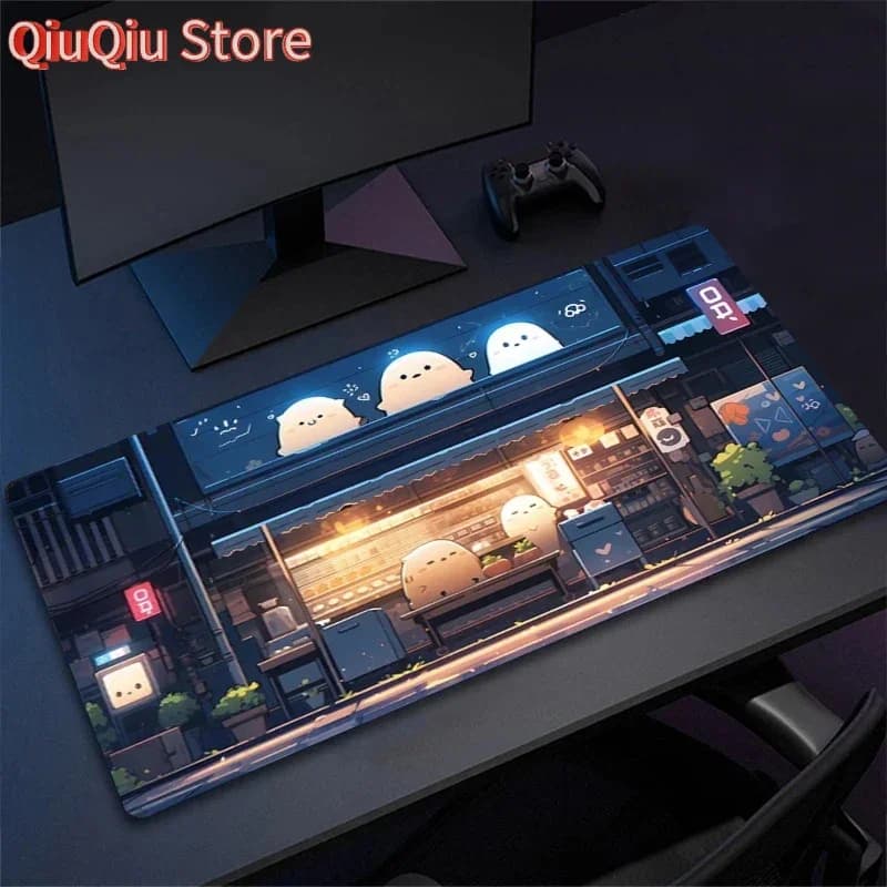 Tappetino per mouse per computer Gamer Estetica giapponese Tappetino da scrivania Accessori per ufficio Armadietto per PC Tappetino per mouse Tastiera Tappetini da gioco Xxl Grande Mause