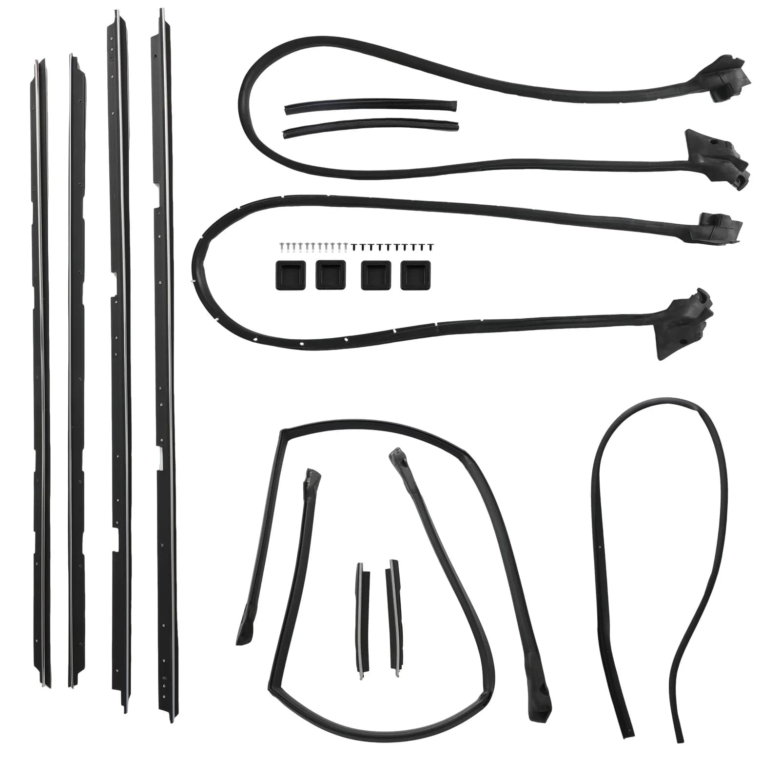 Set Completo di Guarnizioni per Porte e Portellone 17 Pezzi per Chevrolet El Camino 78-87
