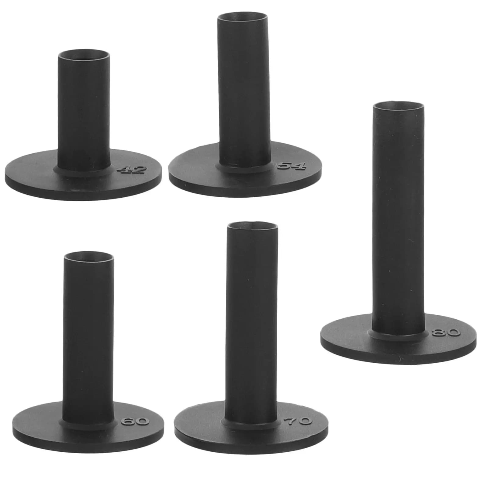 5Pcs Golf Tees Holder Set Lightweight Sturdy Golf Balls Sleeve for Indoor Outdoor Golfing Wear-Resist Convenient Tee