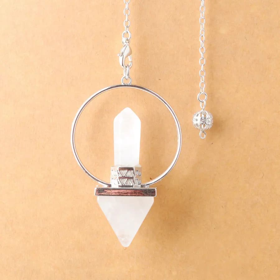 Ciondolo Piramide con 7 Gemme Chakra, Gioiello Curativo Reiki, Collana con Prisma Esagonale per Donne, Dropship BO956