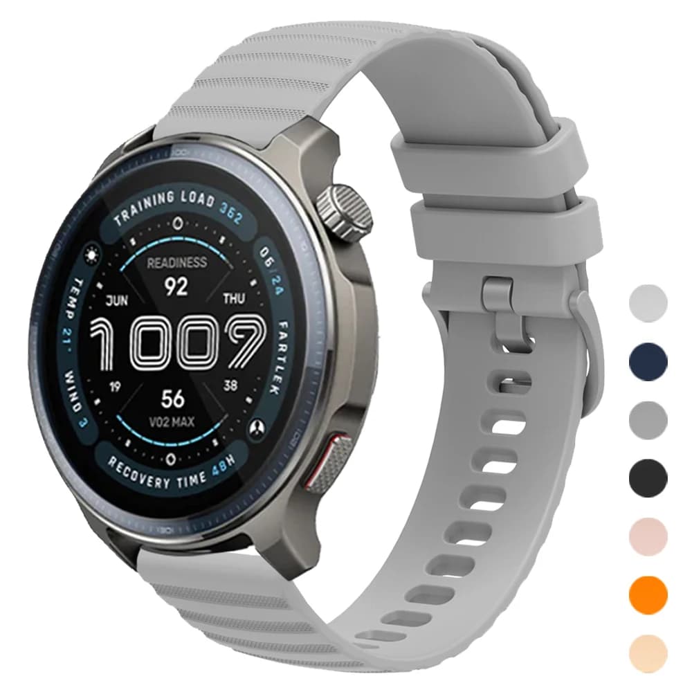 Cinturino sportivo in silicone da 20mm 22mm per Huami Amazfit BALANCE 2/Bip 6/Active 2/GTR 4 2e/GTR3 Pro/GTS 4 2mini/Bip 3 Pro Lite Bracciale