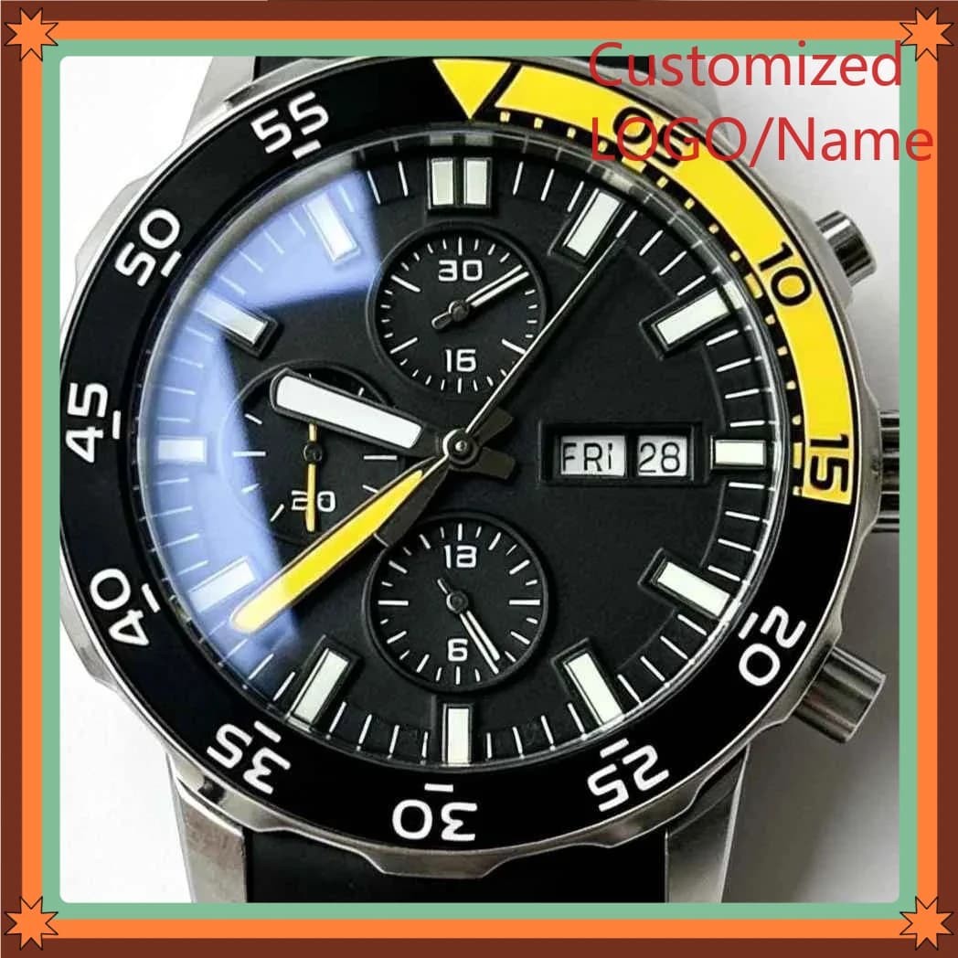 A989 Store Orologi di Lusso da Uomo 41mm in Acciaio 904L con Movimento al Quarzo Meccanico Personalizzati