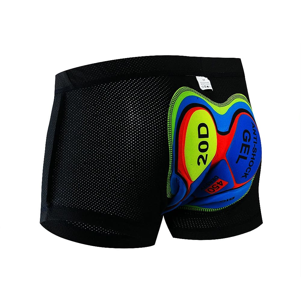 Fualrny Intimo da ciclismo Mountain MTB Pantaloncini da ciclismo da bicicletta Equitazione Bici Intimo sportivo Collant a compressione Pantaloncini 19D imbottiti