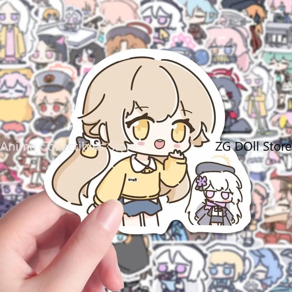 80PCS Anime Blue Archive Sorasaki Hina Stickers For Laptop Guitar Cute Cartoon Stickers Decorate the DIY Wall Tabletop