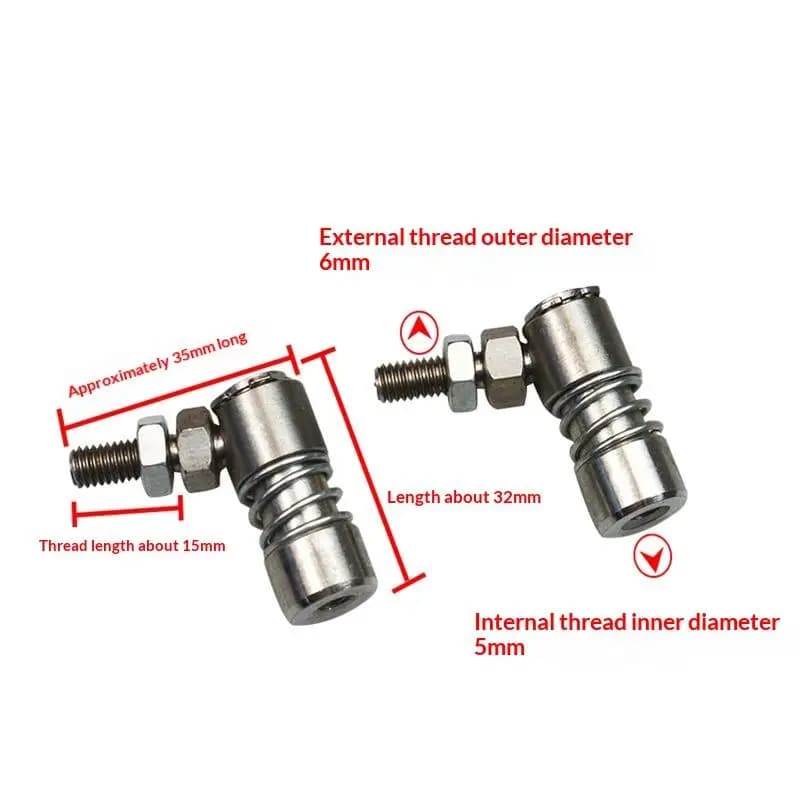 M5 M6 Boat Throttle Ball Joint Stainless Steel Shift Control Cable Tie Rod End Connector For Yacht Boat Repair Parts Accessories