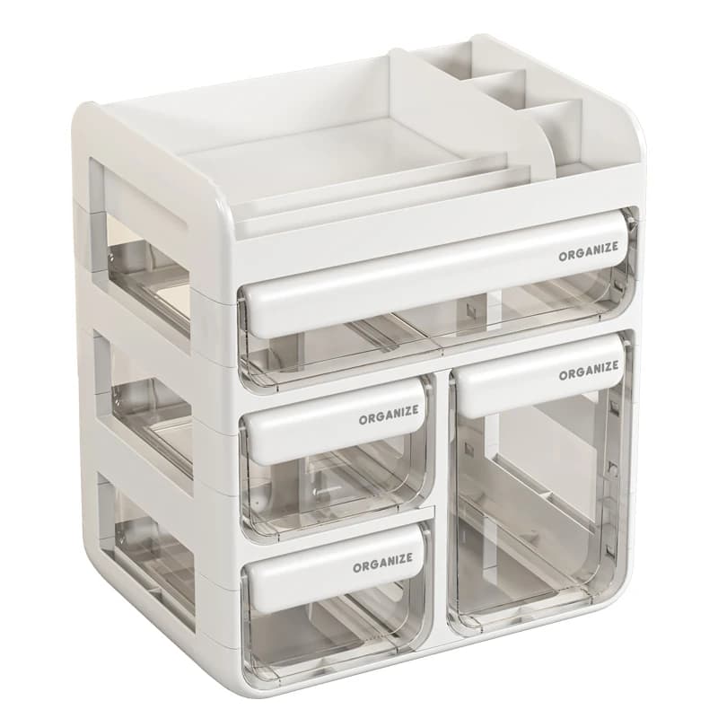1pc Multi-layer Makeup Storage Box,Cosmetics Storage For Skin Care,Eyeshadow,LotionsLipstick,Great For Dresser,Bathroom,Bedroom