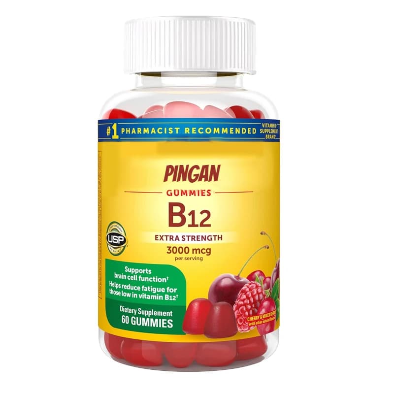 Extra resistant, 3000 micrograms per serving, B12 vitamin supplement, energy metabolism support