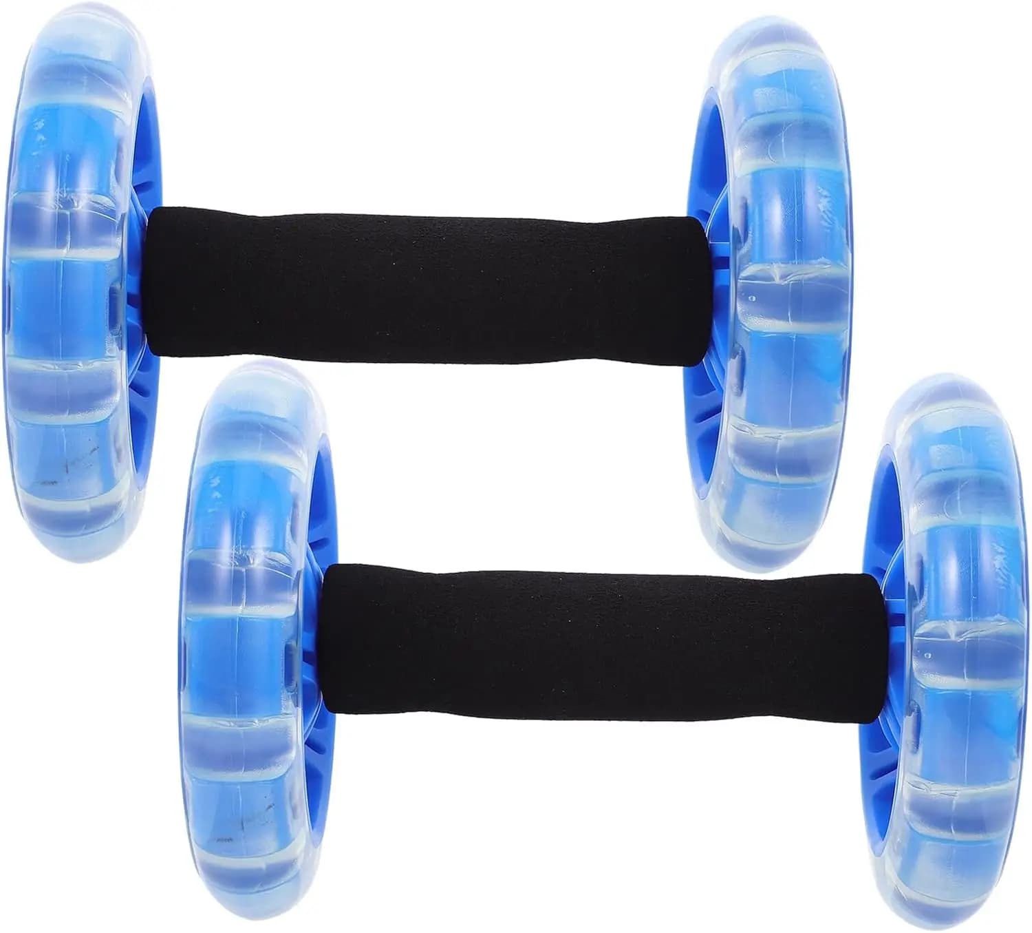 Twin-wheel Fitness Roller with Non-slip Handles for Tummy Shaping and Core Strengthening Lightweight Ab Wheel for Men and Women