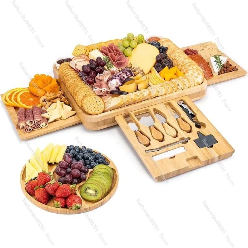 Tagliere for creative dishes Fruit tray Western steak cutter with set of knives