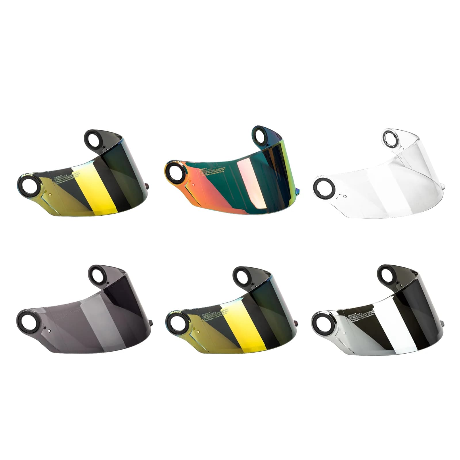 Visiera Moto Iridium Accessori Modulari Argento Lente di Ricambio per Moto Visiera Accessori Moto per Strada