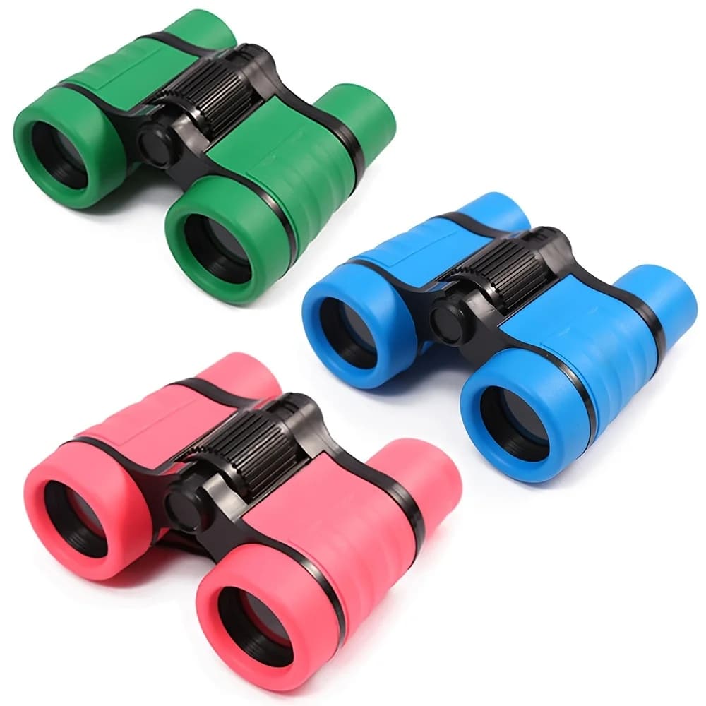 Binocolo per bambini durevole 4x30 con messa a fuoco manuale per birdwatching, escursionismo ed apprendimento educativo. Il miglior regalo per bambini