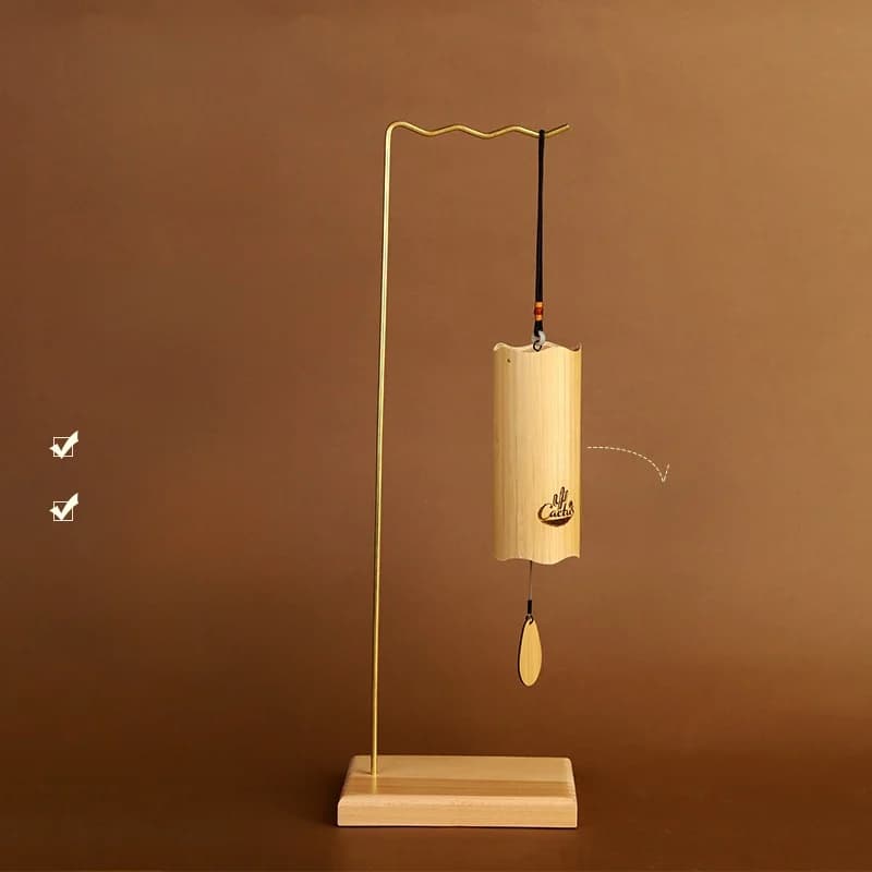Healing Bamboo Chimes Set of 8 Japanese Harmonic Wind Bells Chinese Style Courtyard Decorative Hanging Ornaments Gift