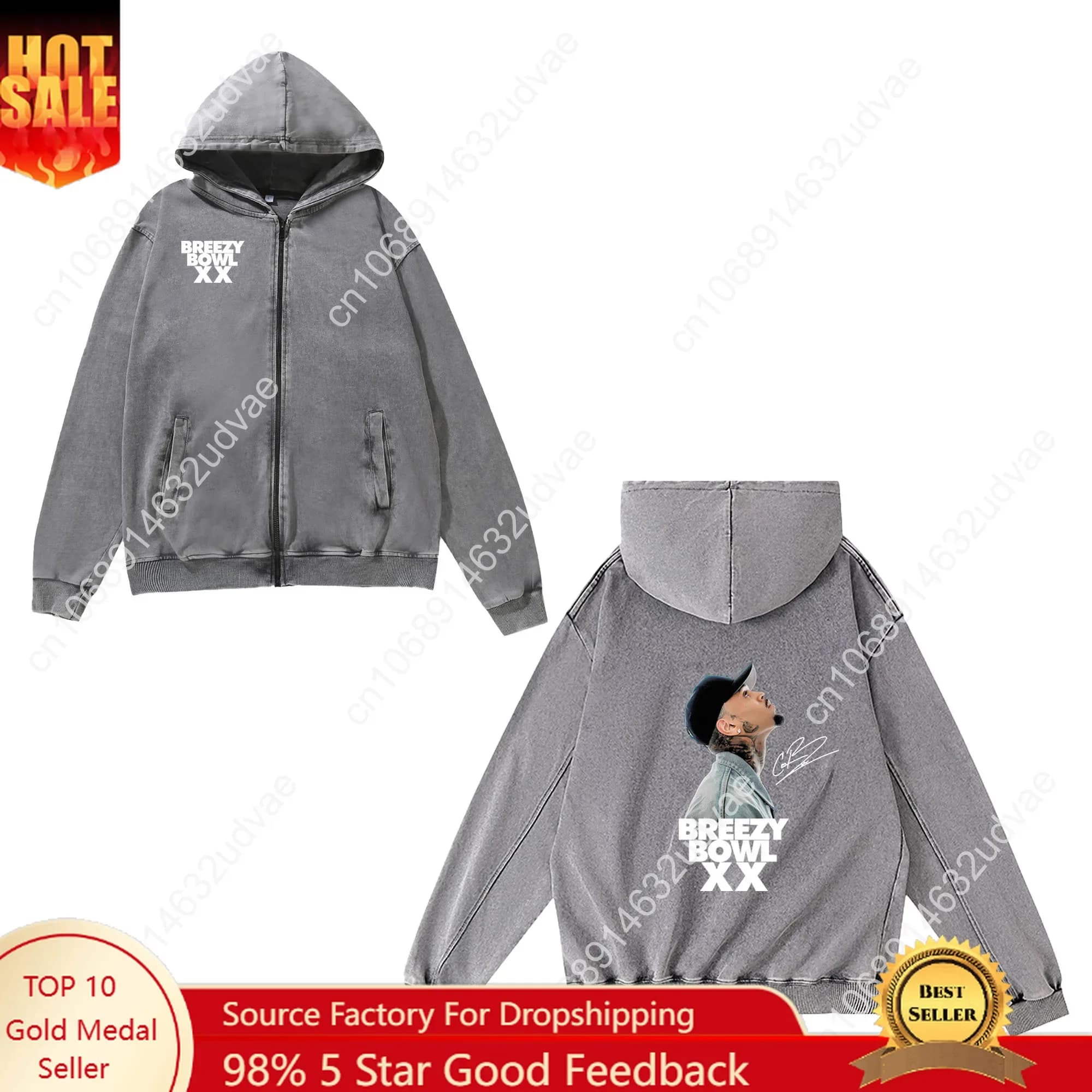 Felpa con Zip Chris Brown per Uomo, Donna e Adolescente, Felpe Retro Vintage con Tasca, Giacca con Zip Integrale