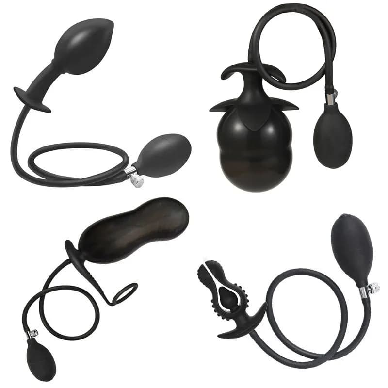 Expand Inflatable Anal Plug Dildo Prostate Massage Anal Ball Huge Butt Anal Plug Anal Bead Vagina Anal Dilator SM Anal Sex Toys