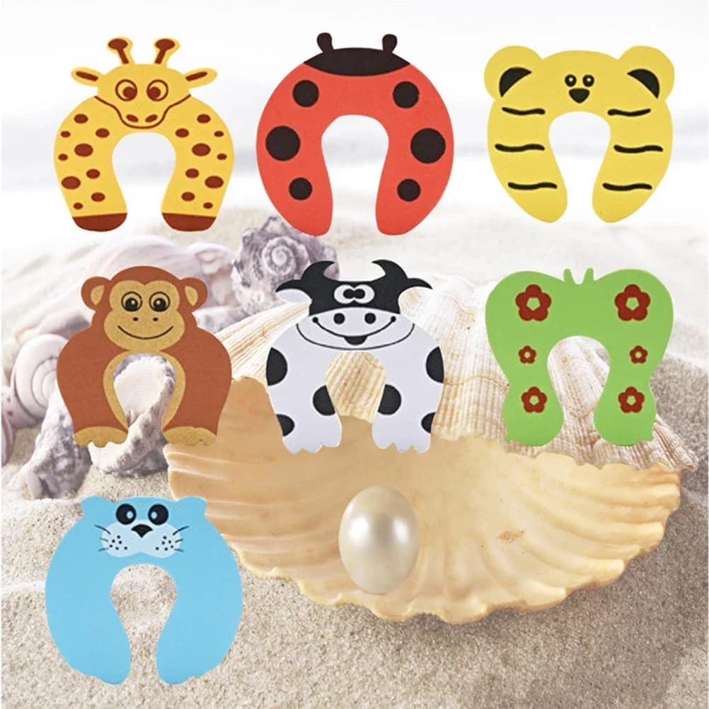 2/5/7 pz. Protezione Antipizzicamento per Dita dei Bambini, Fermaporta in Schiuma Flessibile e Durevole, Facile da Installare, a Forma Curva, Anti-Scatto