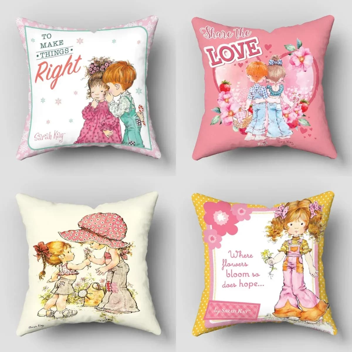 Pilow Cases Sarah Kay Cartoon pillows decorative for sofa decoration auto lining for pillow WJY12.25