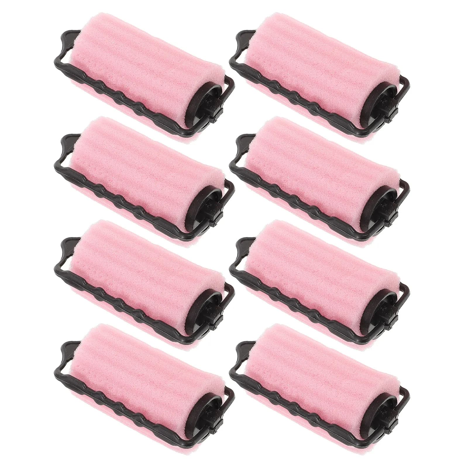 8Pcs Soft Sponge Hair Rollers Self Holding Foam Curlers for Volume Waves Curls Bangs Styling Sleeping Hair Curlers for Men Women