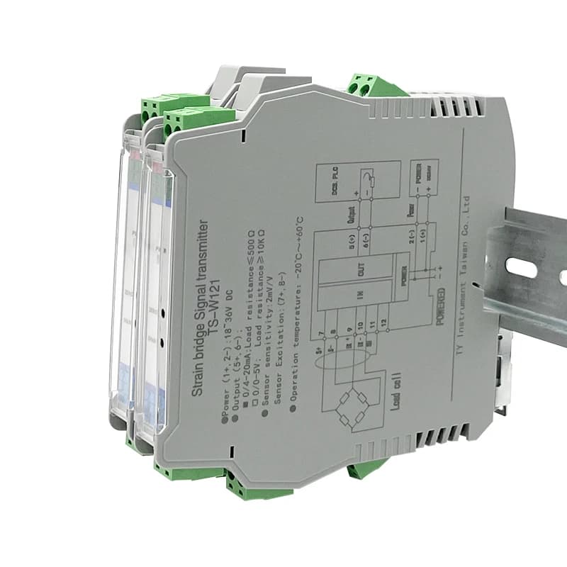 Precision Strain Bridge Transmitter 4-20mA 0-10V Output Tension Compression Weight Sensor Signal Conditioner For Industrial Auto