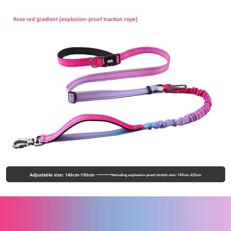 New anti-explosion leash for pets, running shoulder leash, free hands leash for dogs, dog strap