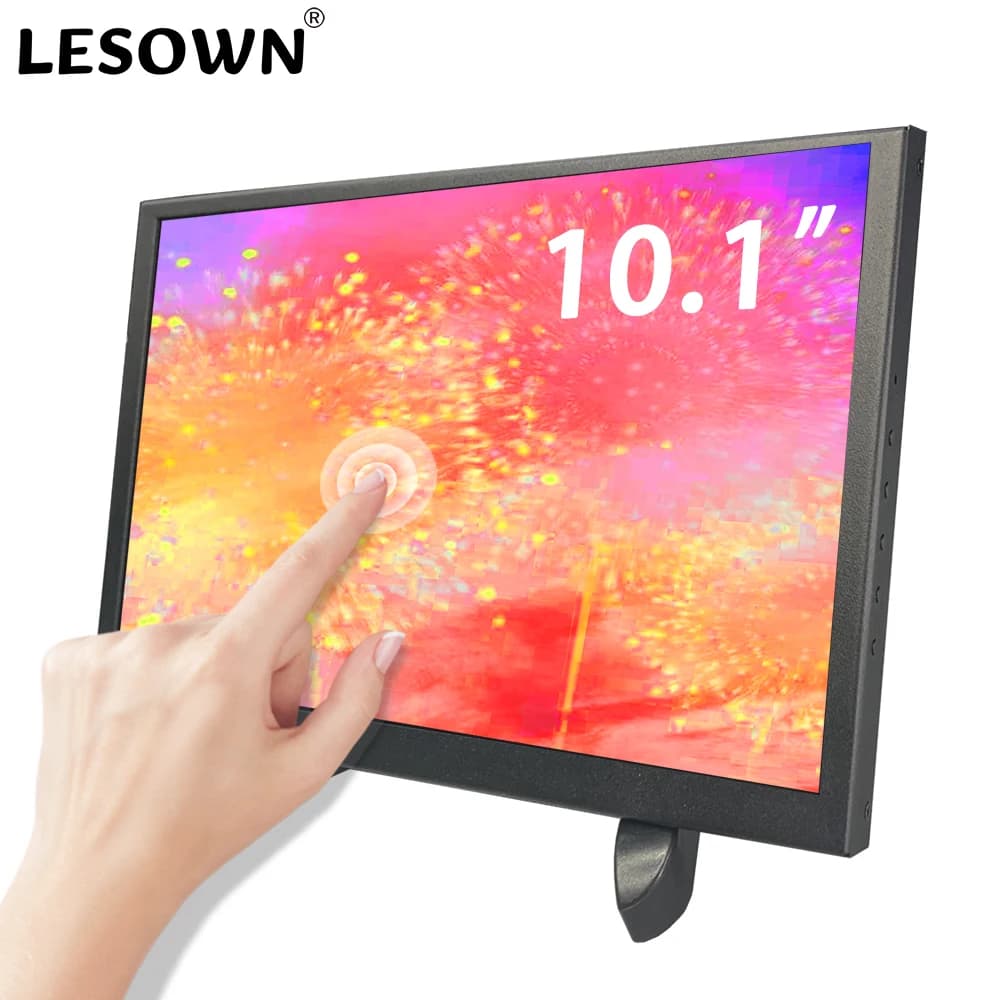 LESOWN Monitor 10.1 Inch Portable HDMI Capacitive Touchscreen Monitor LCD IPS 2560x1600 with Laptop Sub Screen Display