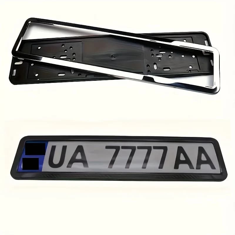 Cornice targa per auto Gosnumber per numeri europei tedeschi russi Numero di supporto per montaggio Automobile lucido