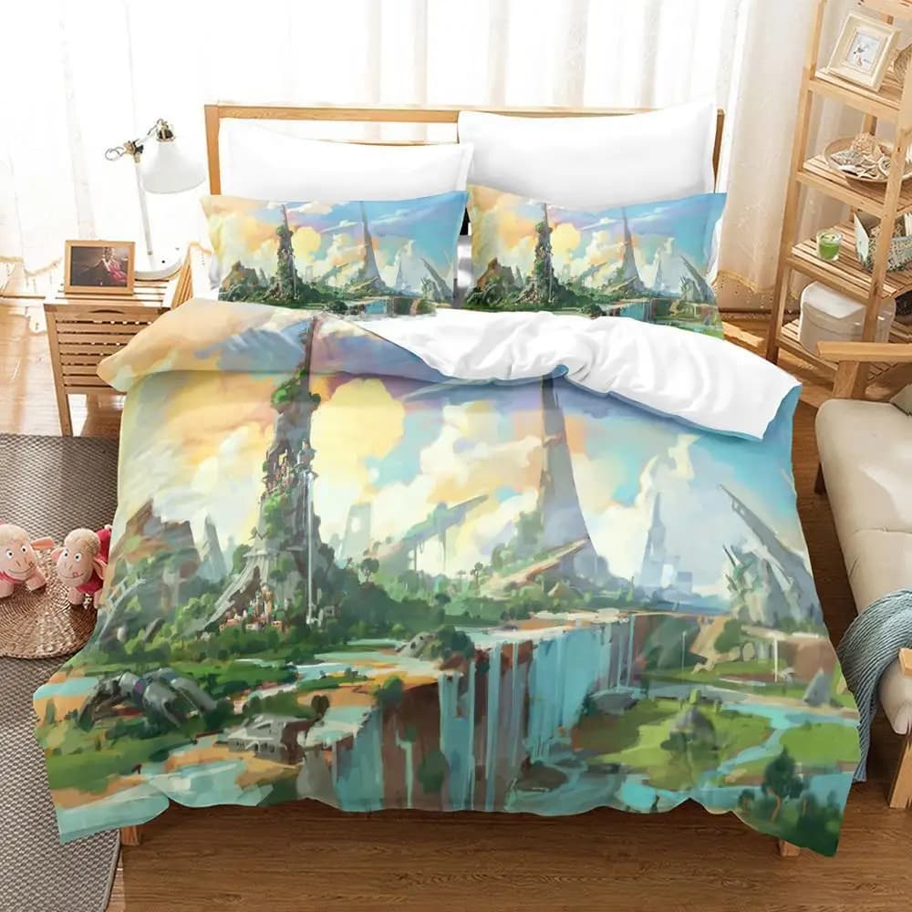 3d Print Anime Game My Time At Sandrock Bedding Set Single Twin Full Queen King Size Bed Set Adult Kid Bedroom Duvet Cover Sets
