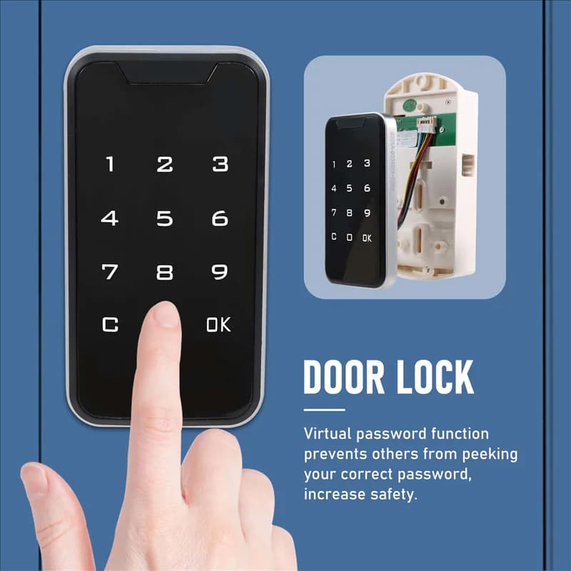 A25P Elettronica Smart Digital Serratura elettronica Impronta digitale Stampa Password Tastiera senza chiave