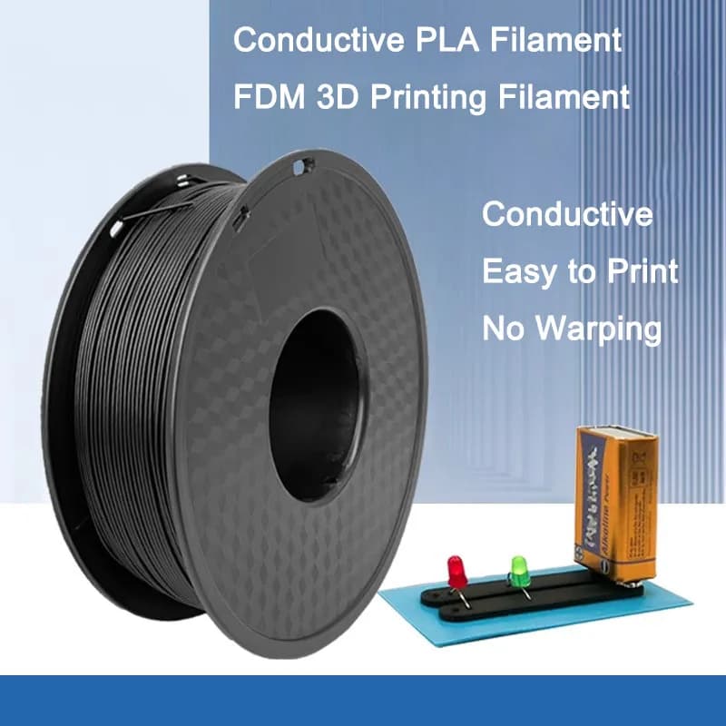 Conductive Filament for 3D PLA printer from 1.75 mm Print 3D Plastic Materials FDM Consumption materials for 3D printer
