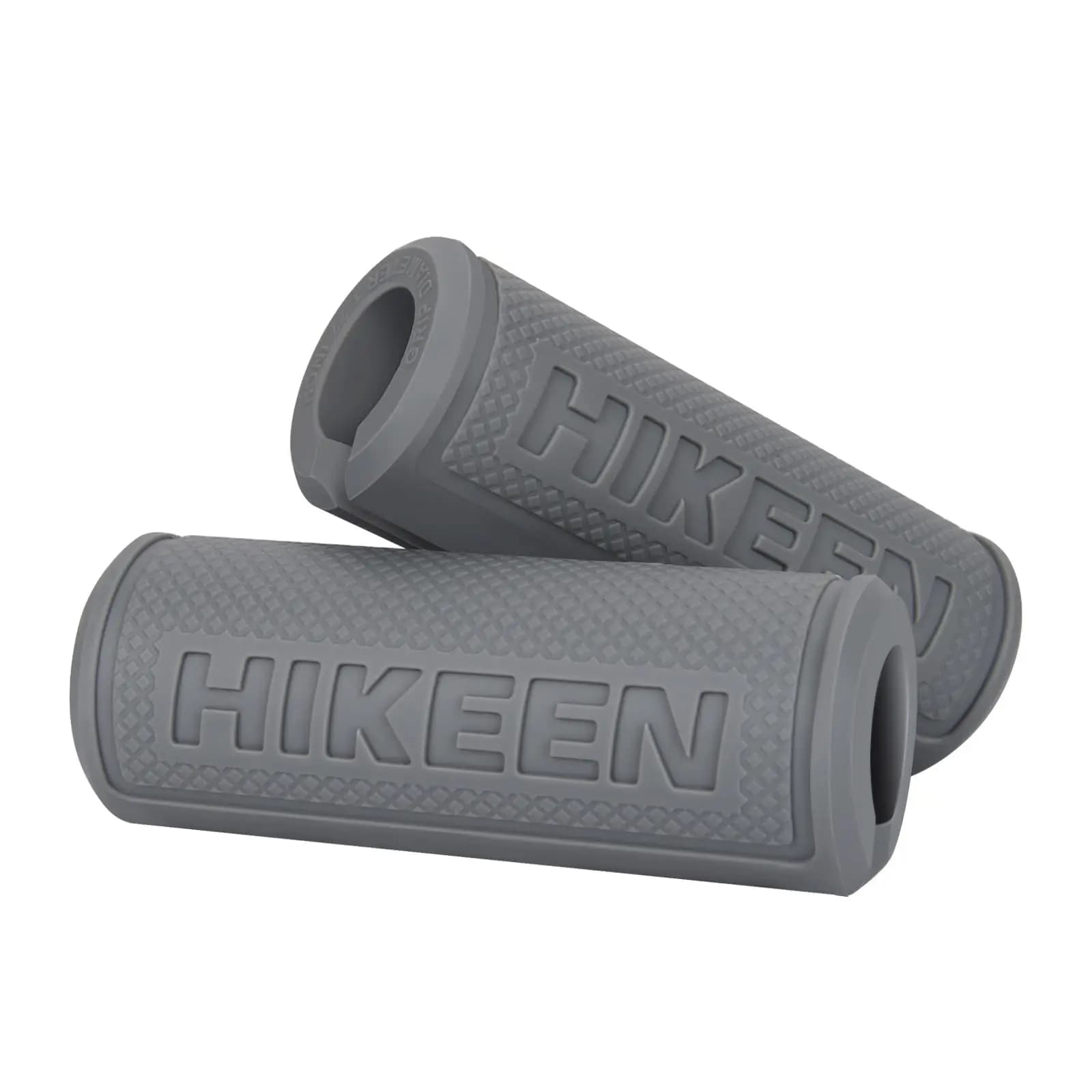 Hikeen handlebar knobs with thick bar, anti-slip hard rubber bar handles, weight lifting handles, multiple size muscle building
