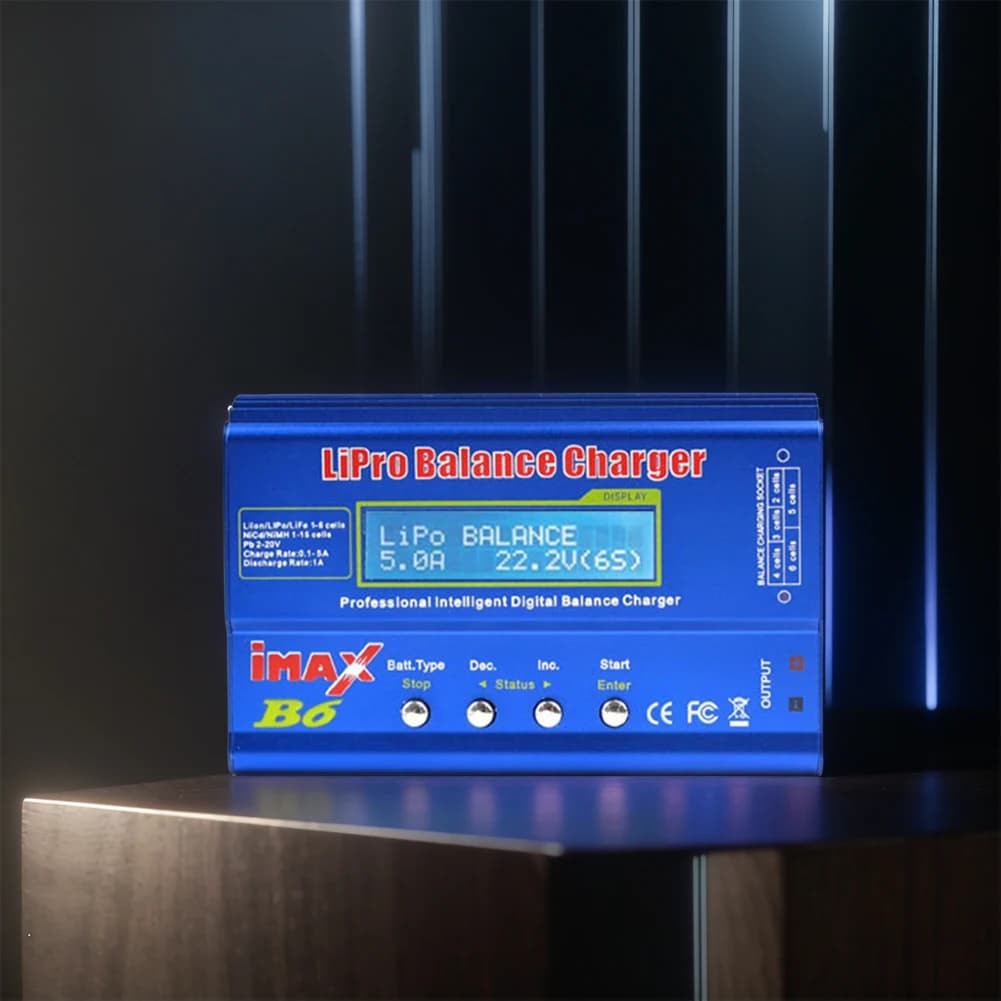 Mini 80W Balance Charger Discharge for 1S-6S LiPo Lilon Life NiCd NiMh Pb Battery Remote Control Model Accessories