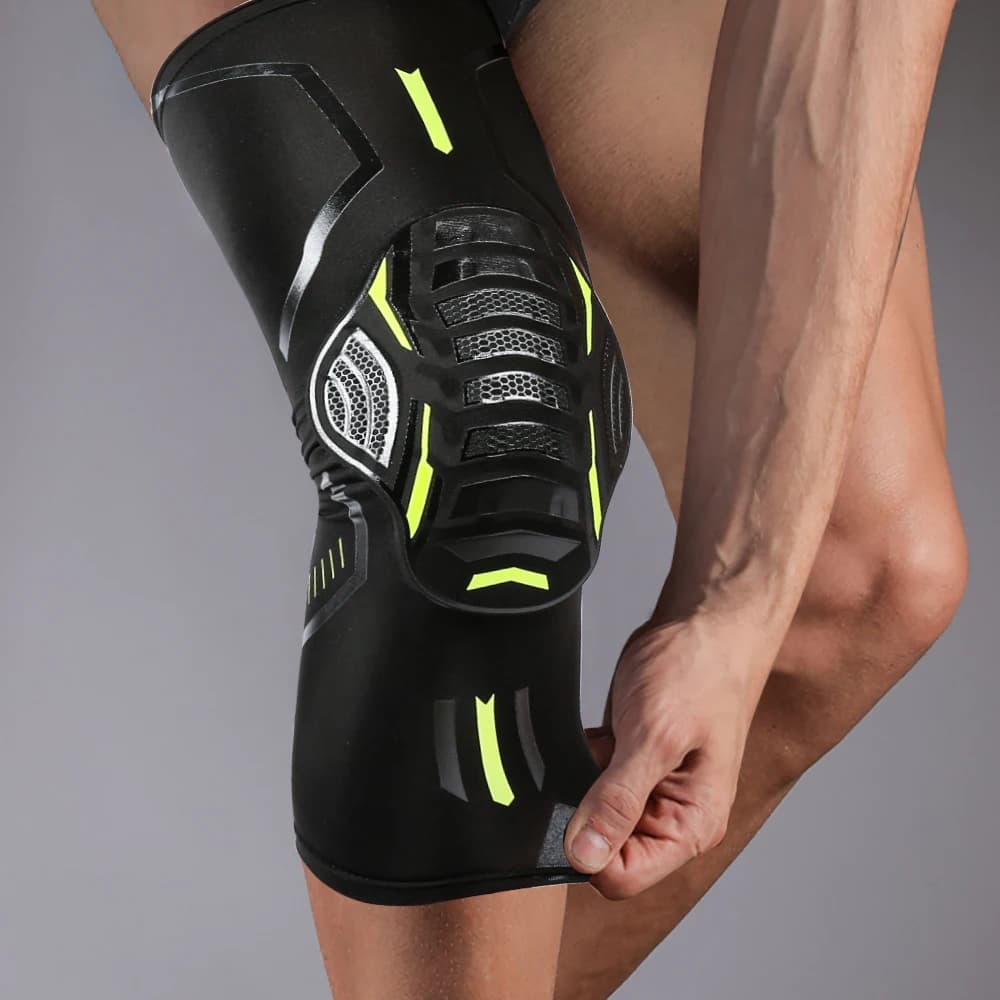 Supporto per Ginocchio con Compressione - Ginocchiera Antiurto per Alleviare il Dolore Articolare, per Corsa e Allenamento, per Uomini e Donne