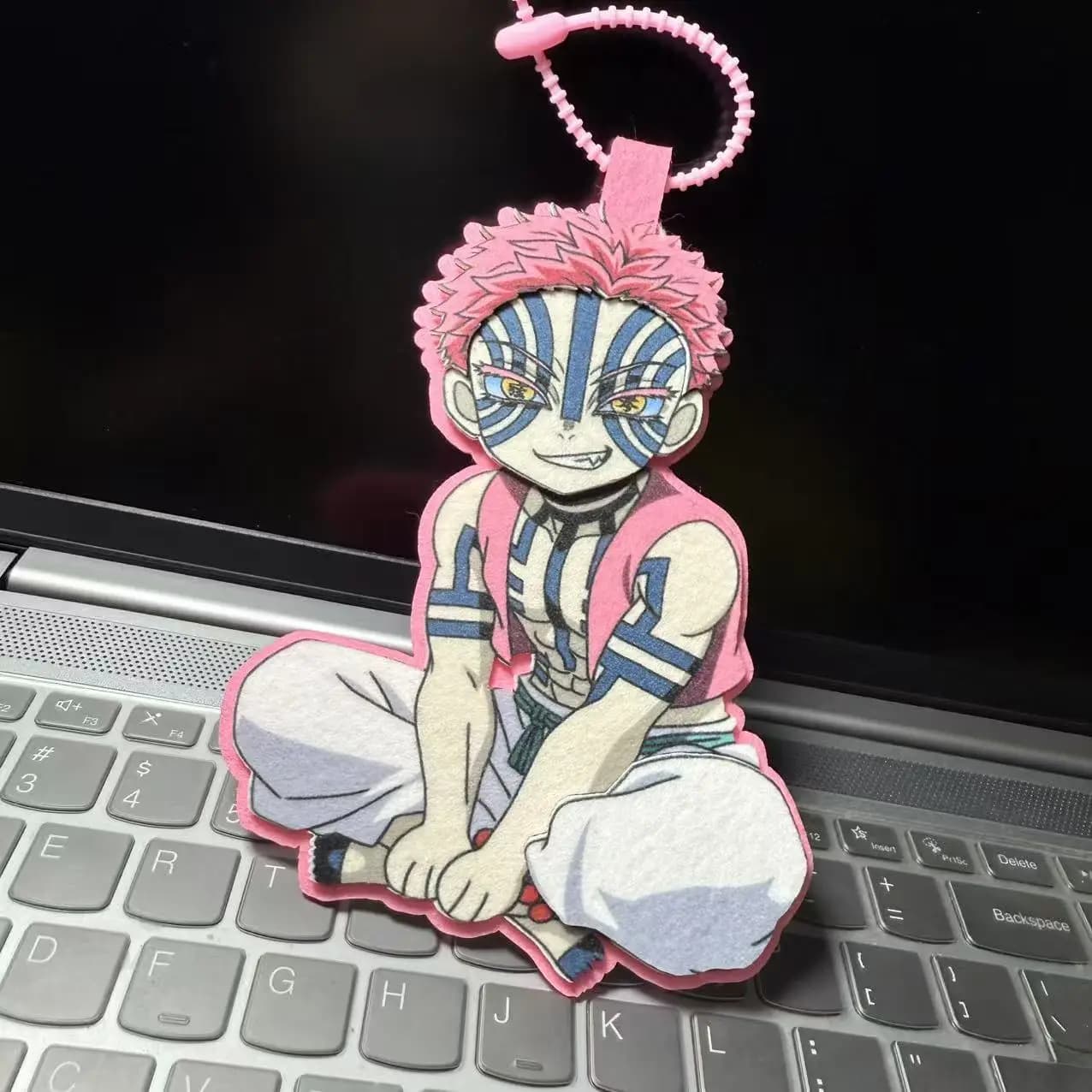 Demon Slayer Kimetsu No Yaiba Agatsuma Zenitsu Kamado Tanjiro Handmade Non-Woven Fabric Pendant Keychain Backpack Pendant Gift