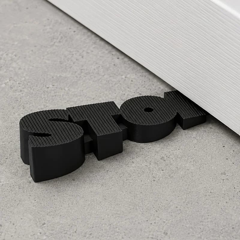 Movable Windproof Door Blockers, Durable Sturdy Door Wedge Stoppers, Practical Door Holdbacks for Home & Office