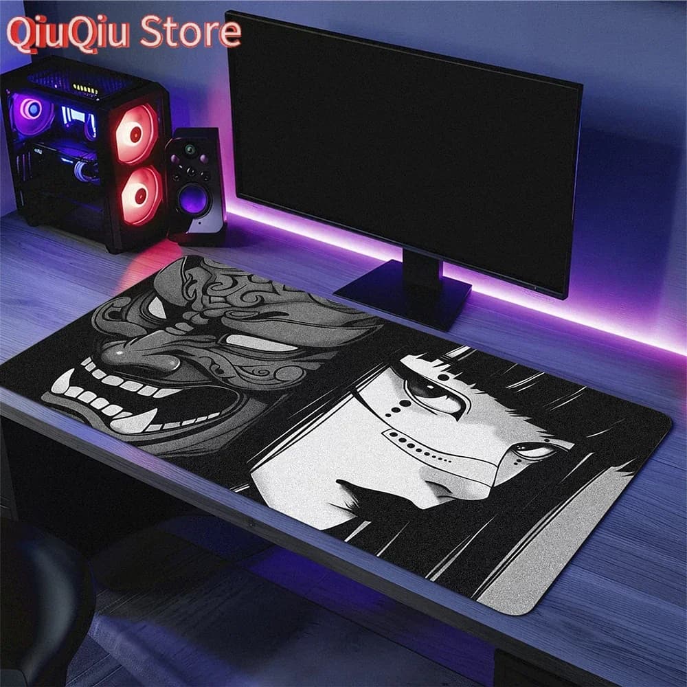 Janpanese Mask Girl Mouse Pad 90x40CM antiscivolo Gaming Mousepad Gamer E-Sports Mouse Mat Gioco Tastiera meccanica XXL Tappetino da scrivania