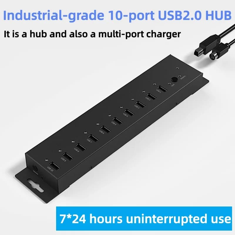 Docking station Splitter USB HUB di livello industriale Convertitore hub USB Docking station a 30 porte e 20 porte Periferiche per computer
