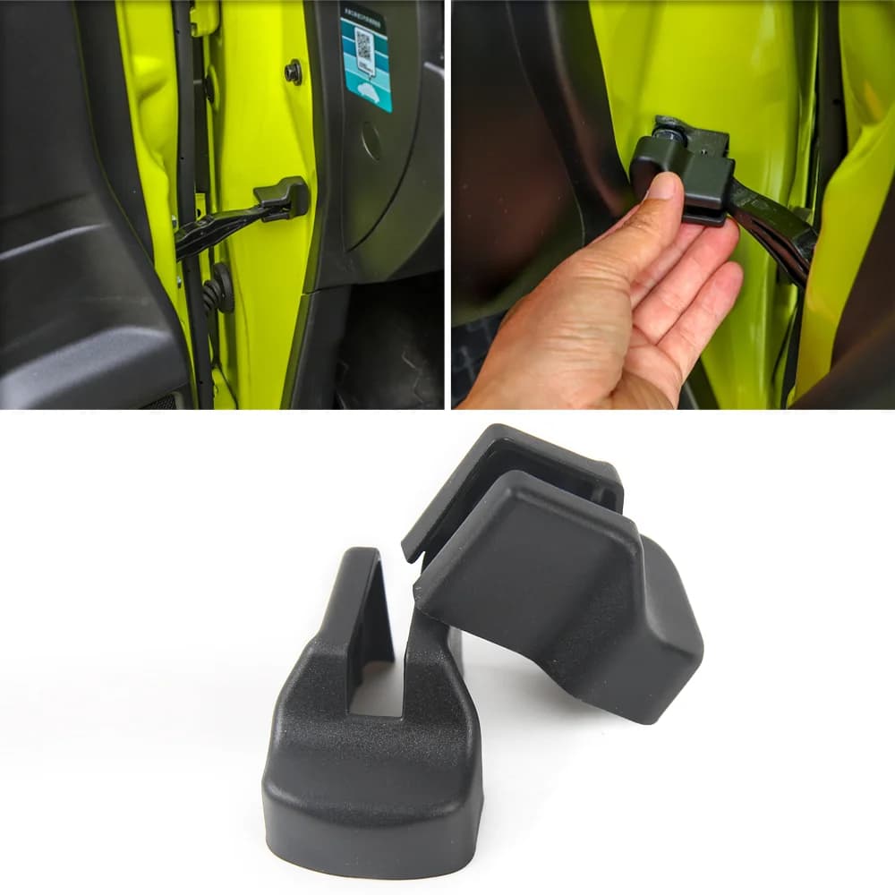 Auto Porta Limitatrice Fermacorda e ganci Fibbia Copertura Limitatore Porta Protezione Incernierato Fermacorda e ganci per Suzuki Jimny 2019-2025 Accessori
