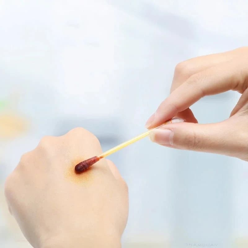 50 pezzi di tamponi di cotone monouso per emergenze, confezionati singolarmente, tamponi con iodio, tamponi disinfettanti, kit di pronto soccorso, forniture igieniche