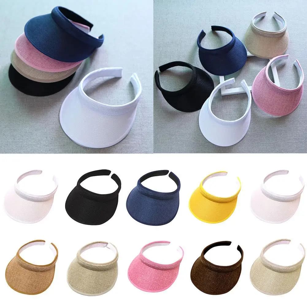 Cappello da sole unisex in cotone e lino Cappello a cilindro vuoto primavera estate per uomo/donna, protezione solare traspirante abbinata genitore-figlio