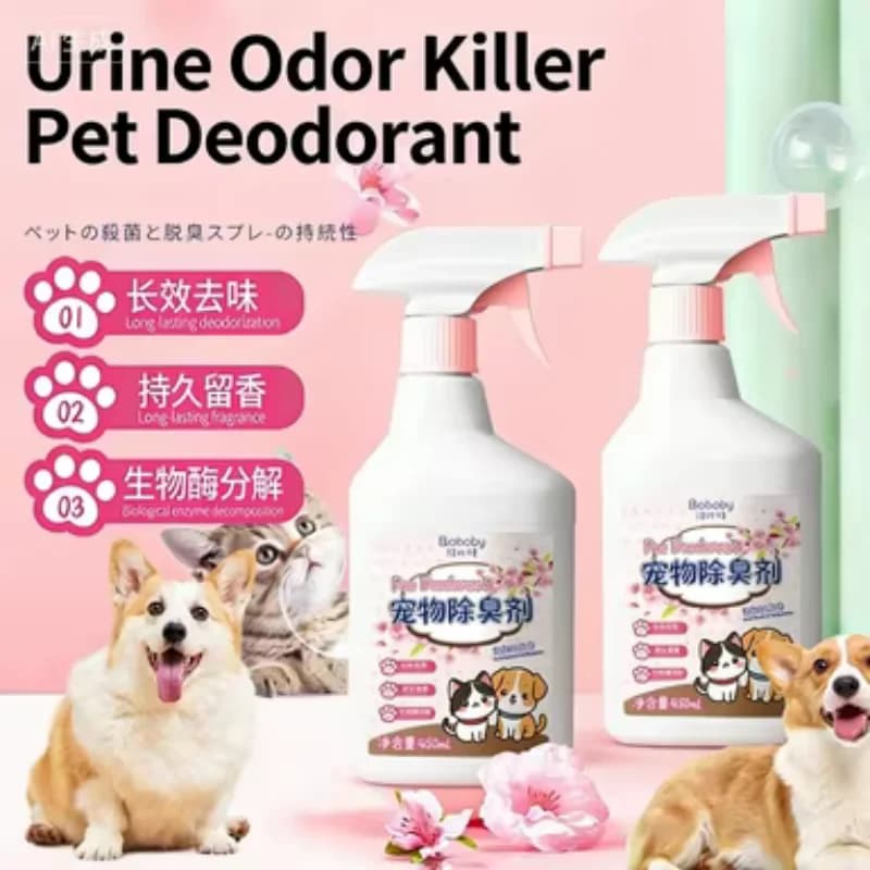 Deodorante per animali domestici, deodorante per gatti, deodorante per urina di cane, deodorante per lettiera per gatti, deodorante con enzimi biologici, spray
