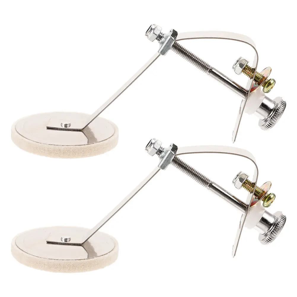2Pcs Drum Dampening Muffler Pads White Metal Snare Drum Silencers for Practice Noise Sensitive Environments Snare Dampener
