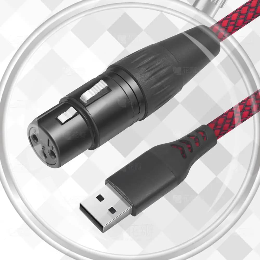 Cavo USB A Maschio a Doppio XLR Maschio 1/2/3M Plug and Play per Altoparlanti e Amplificatori