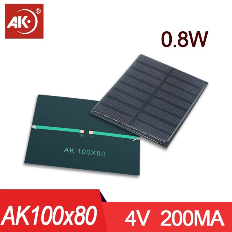 AK 1PC 100x80mm 1V 2V 3V 4V 5V 6V 7.5V Mini Pannelli Solari Bordo in polisilicio Caricabatterie Solari Esterni Portatili Energia Solare Solar Po