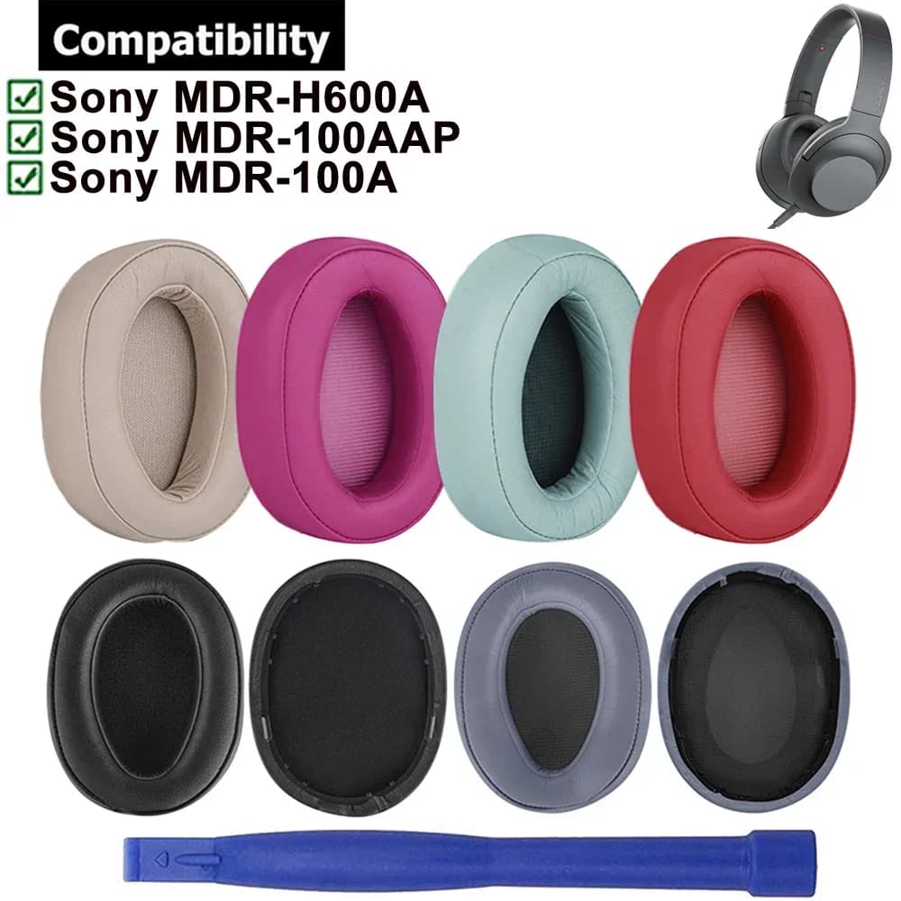 Cuscinetti auricolari di ricambio Fodera per cuscino Parti di riparazione per Sony MDR-100A MDR-100AAP MDR-H600A MDR 100A 100AAP H600A Cuffie