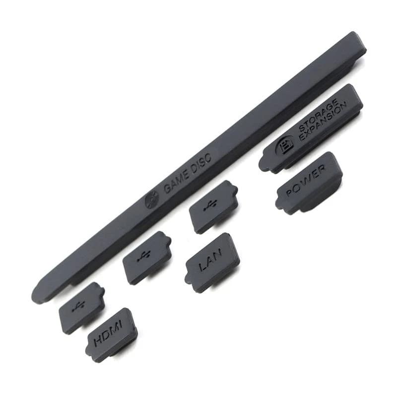 HX6A 8 pezzi per accessori gioco per console serie Set protezioni per tappi antipolvere in silicone