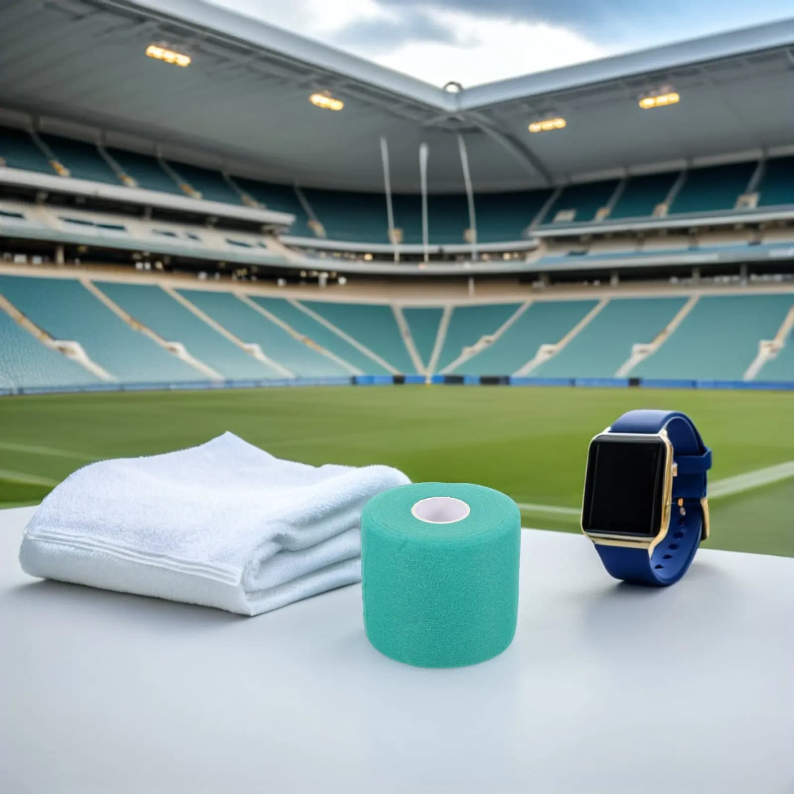 3 pieces of athletic foam adhesive tape, pre-packing elastic tape, breathable, comfortable, basketball support, football, volleyball, running, hiking