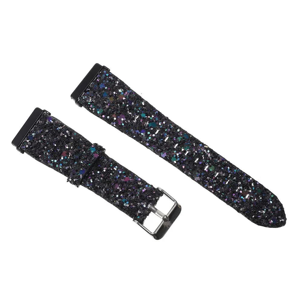 1 cinturino per orologio con glitter per donna e uomo, cinturino di ricambio alla moda di lusso compatibile con Fitbit 3 4 Sense Ionic