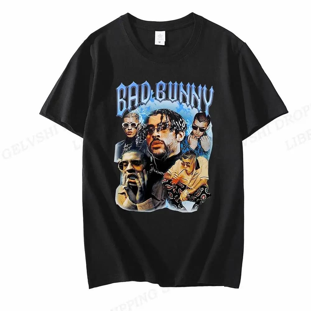 UN VERANO SIN TI Bad Bunny T Shirt uomo donna moda Hip Hop album musicali manica corta Plus Size T Shirt Unisex