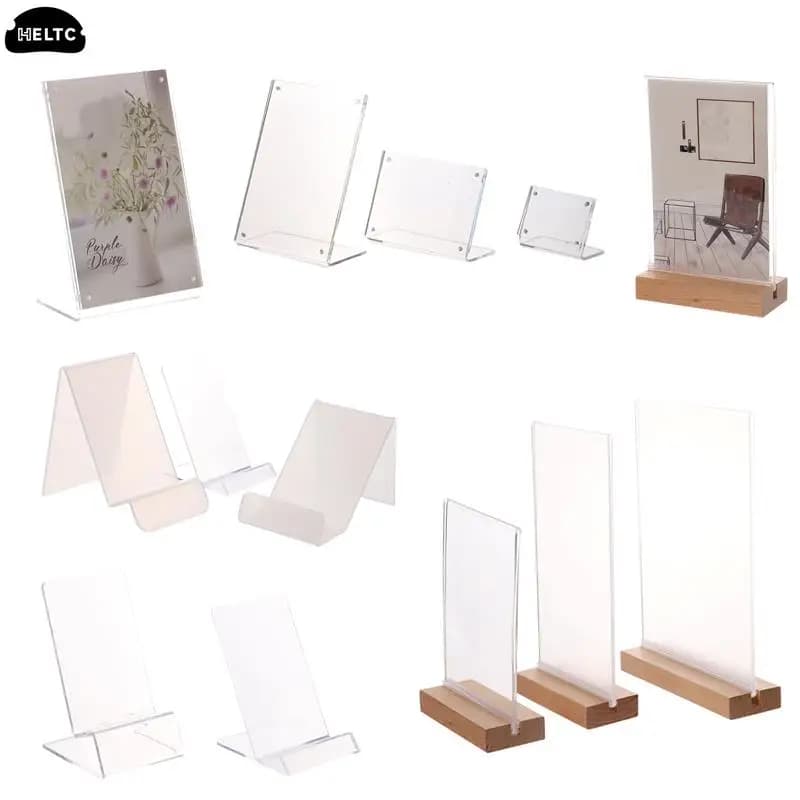 20 stili 1PC cornice in acrilico trasparente cornice magnetica a doppia faccia portafoto Idol portafoto ornamento da tavolo foto