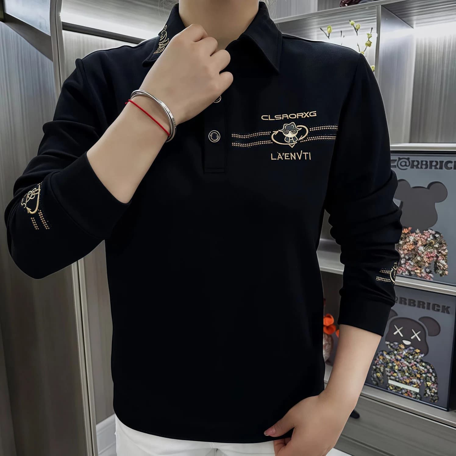 Felpa con Cappuccio di Lusso alla Moda a Maniche Lunghe, Abbigliamento Maschile Versatile, Nuovo Arrivo Autunnale, Design Ricamato Traspirante
