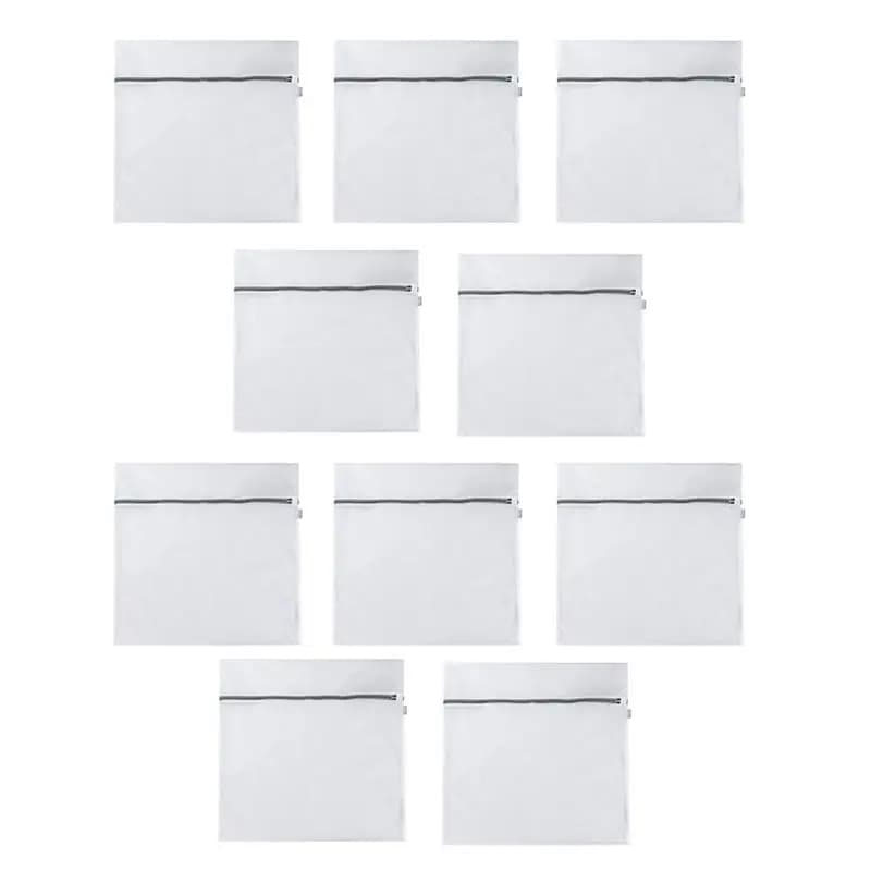 A02M-10 Pieces Heavy-duty and large-sized laundry bags for washing delicate garments, drying bags, socks for washing machine 60 cm x 60 cm